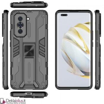 Šarvuotas dėklas su kojele - juodas (Huawei Nova 10 Pro) Šarvuotas dėklas su kojele - juodas (Huawei Nova 10 Pro)